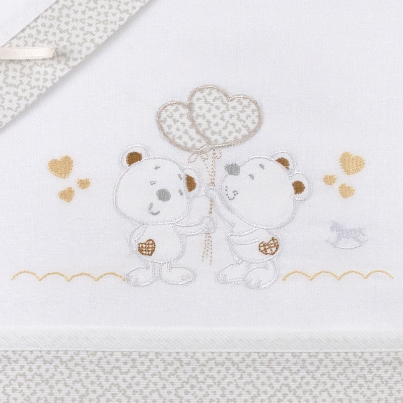 Cradle sheet set Mio Piccolo art. LC861BG