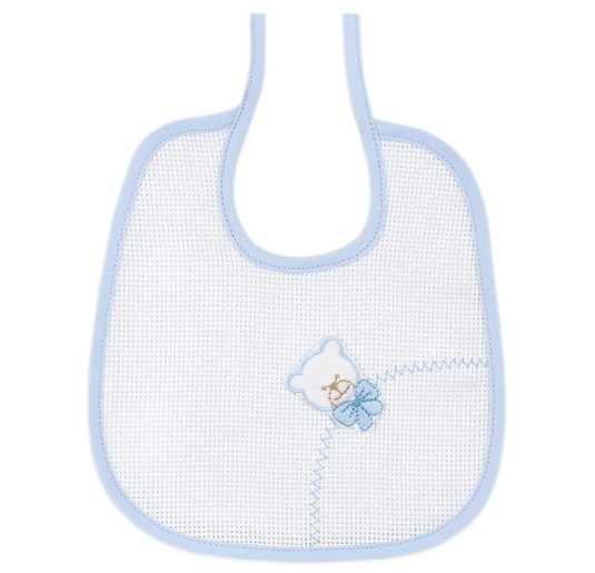 Bavaglino da ricamo con tela aida - Corredoitaliano.com 2