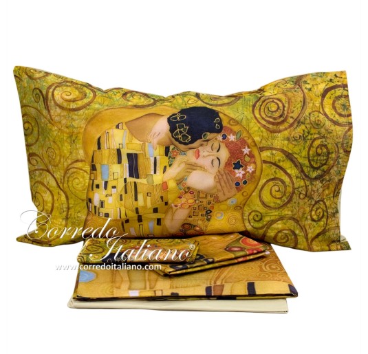 The kiss Klimt - queen size bed sheets set digital 2
