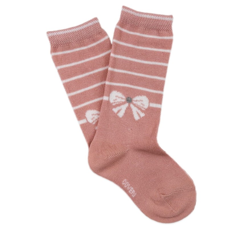 Lolly bow - Baby socks winter cotton by Enrico Cover 191B