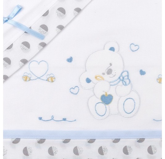 Set lenzuola culletta e carrozzina Mio Piccolo LC859AZ 2