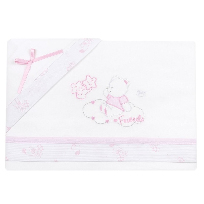 Bear with stars - Maxi cradle sheet set next to me NXT852GR