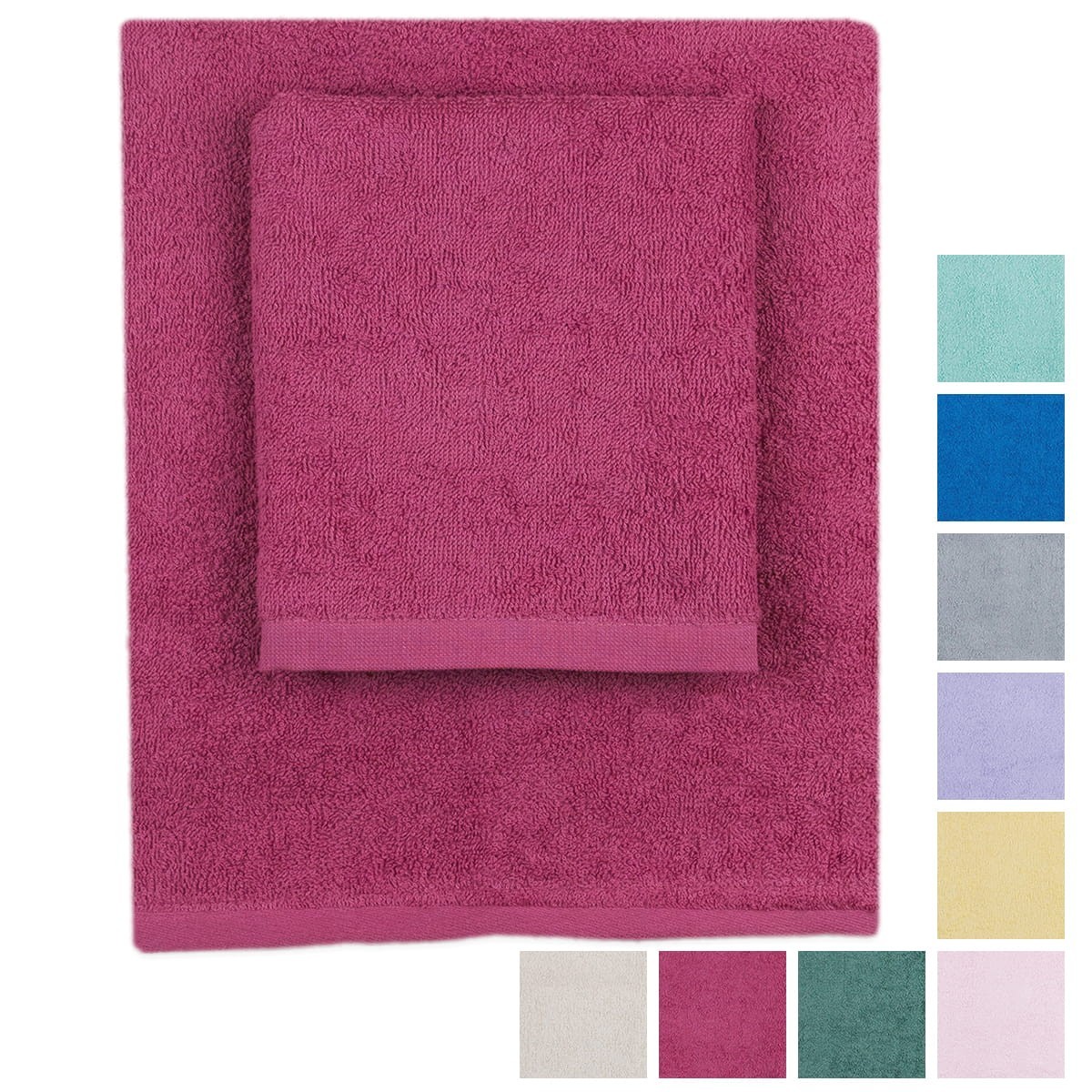 Colors - coppia asciugamani tintunita 380gr - Corredo Italiano®