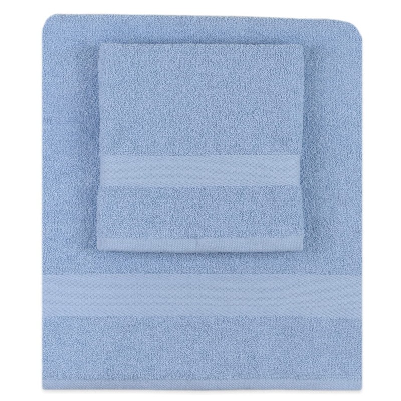 Monocolor Sponge - Towel set with guest in sponge 420 gr / sqm