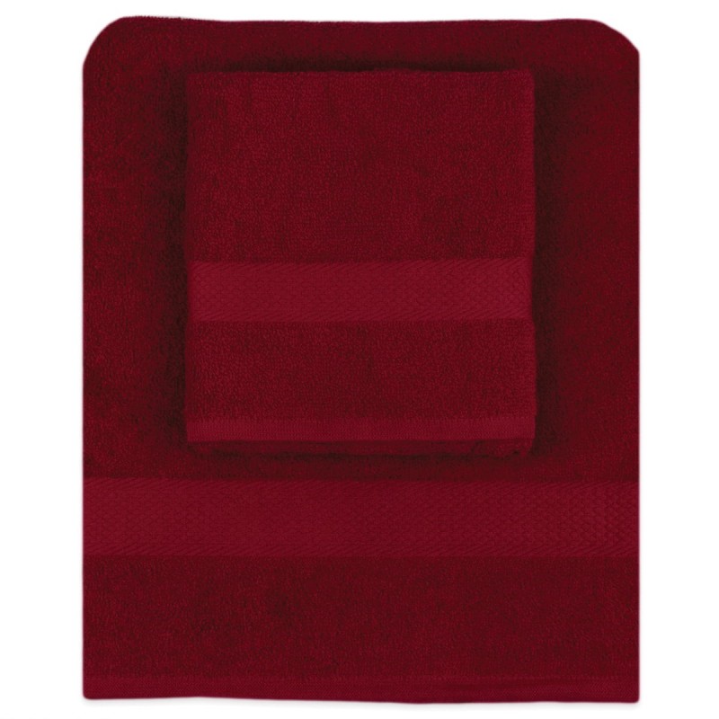 Monocolore Spugna - Set asciugamani con ospite in spugna 420 gr/mq