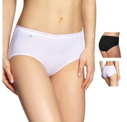 Pack of 2 women’s Basic+ Midi mid-rise briefs – Sloggi