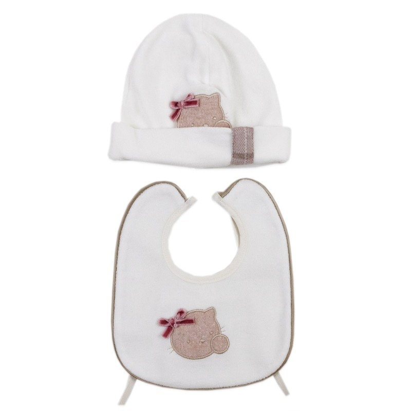 Coordinated 6 pieces newborn chenille layette Teneri & Belli T102 Coordinated 6 pieces newborn chenille layette Teneri & Belli T102