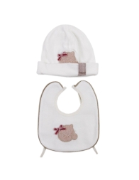 Coordinato bauletto corredino neonata ciniglia Teneri & Belli T102