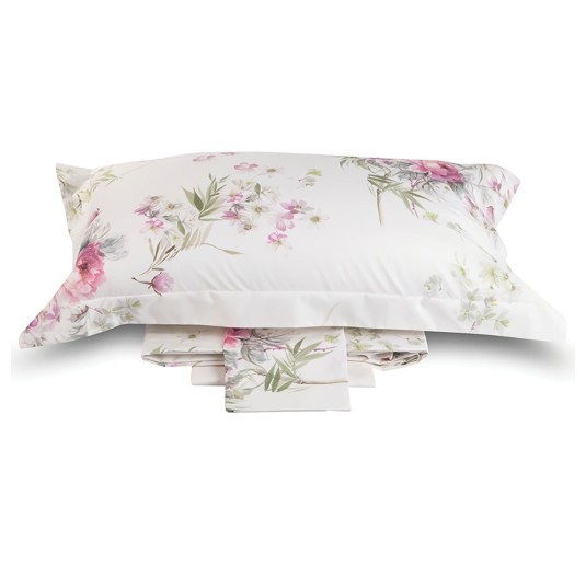 Soffio - double queen size bed sheets percale cotton 2