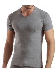 3-Pack of T-shirts bielastic cotton V-neck by Enrico Coveri  ET1001