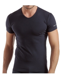 3-Pack of T-shirts bielastic cotton V-neck by Enrico Coveri  ET1001