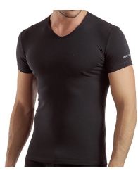 3-Pack of T-shirts bielastic cotton V-neck by Enrico Coveri  ET1001