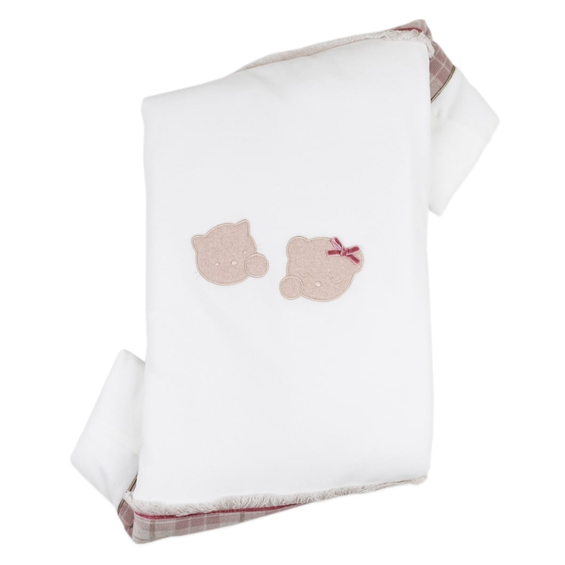 Coordinato bauletto corredino neonata ciniglia Teneri & Belli T102