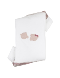 Coordinato bauletto corredino neonata ciniglia Teneri & Belli T102