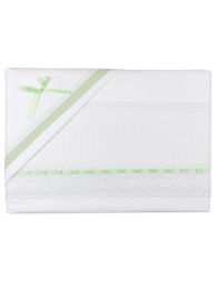 Cot bed sheet set to embroider art. CI1405SGAZ