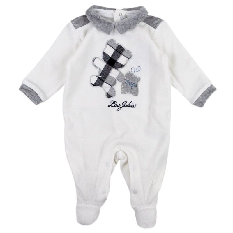Baby boy bodysuits chenille Les Jolies art. LJ344101GR