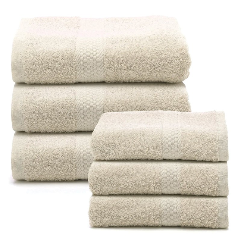 3 pack of towels 1+1 solid colors by Caleffi 47628