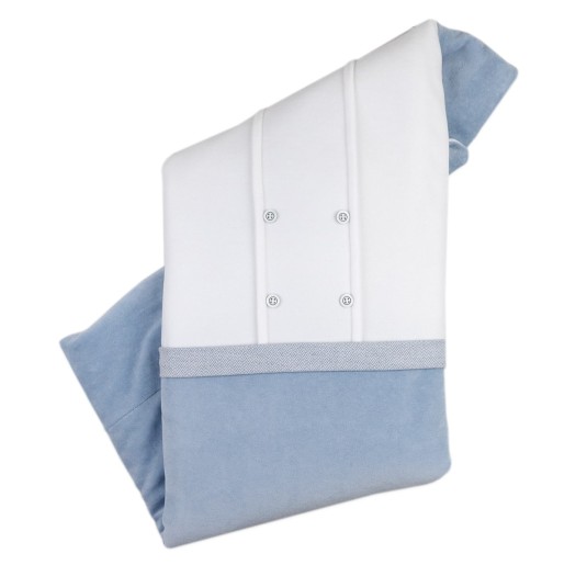 Coordinato Bauletto Corredino Neonato ciniglia Le Chicche LCH2260AZ 2