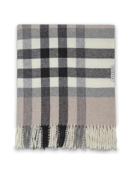 Plaid Tartan lana merinos con frange