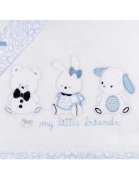 Flannel cradle bed sheet set art. FLC877AZ