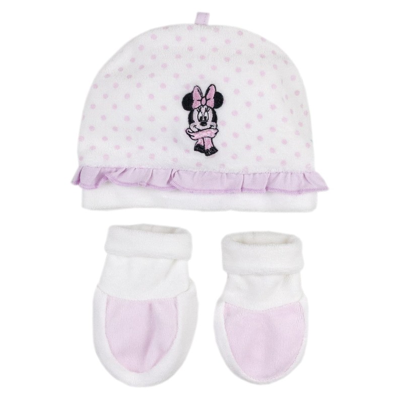 Minnie Mouse - Set chenille hat with shoes Disney