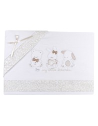 Flannel cradle bed sheet set art. FLC877PA