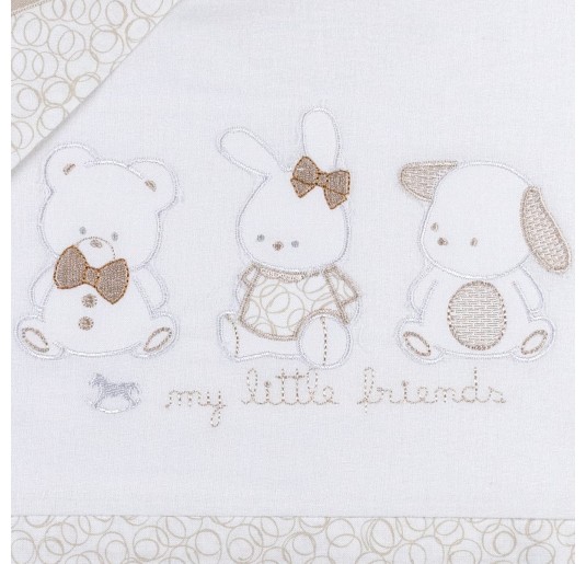 Flannel cradle bed sheet set art. FLC877PA 2
