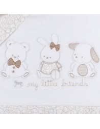 Set lenzuola flanella culla e carrozzina Mio Piccolo FLC877PA