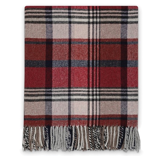 Tartan plaid merinos wool Coccoy 130x180 cm 2