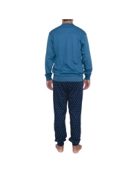 Pigiama in caldo cotone interlock by Ambizione 6724PRB