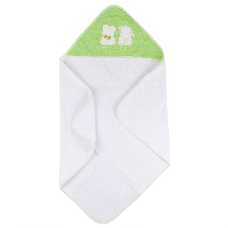 My little friends - Accappatoio triangolo in spugna con cuccioli 877