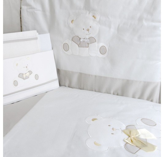 Set copripiumino + paracolpi + lenzuola lettino Baby Orsetto 2