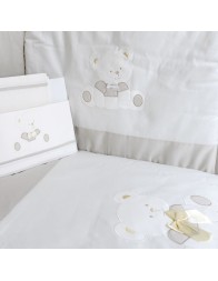 Duvet cover + cot bumper + cot bed sheets Baby Bear