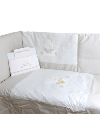 Set copripiumino + paracolpi + lenzuola lettino Baby Orsetto