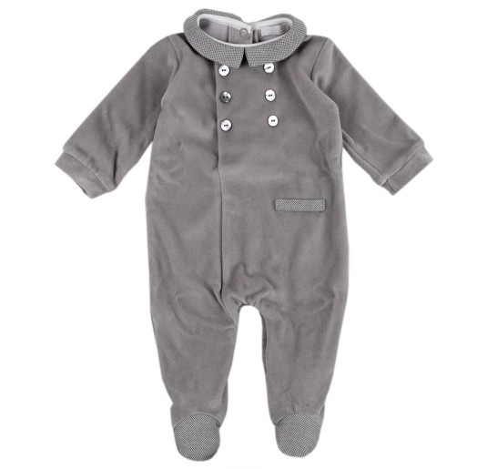 Coordinato bauletto Corredino Neonato ciniglia Coccode' C56007GR 2