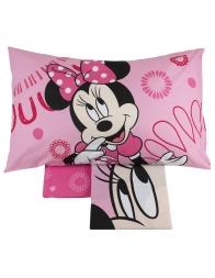 Minnie Fuxia - set lenzuola 1 posto cotone Disney 524897