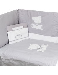 Set copripiumino + paracolpi + lenzuola lettino Baby Orsetto 6005T