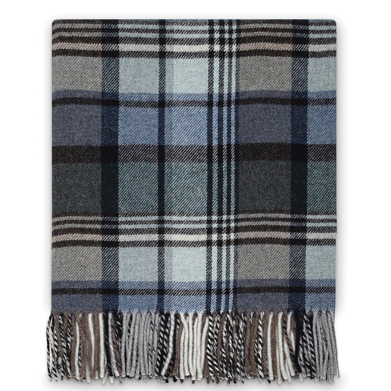 Scot - Plaid In misto Lana Merinos con frange by COCCOY 130x180cm