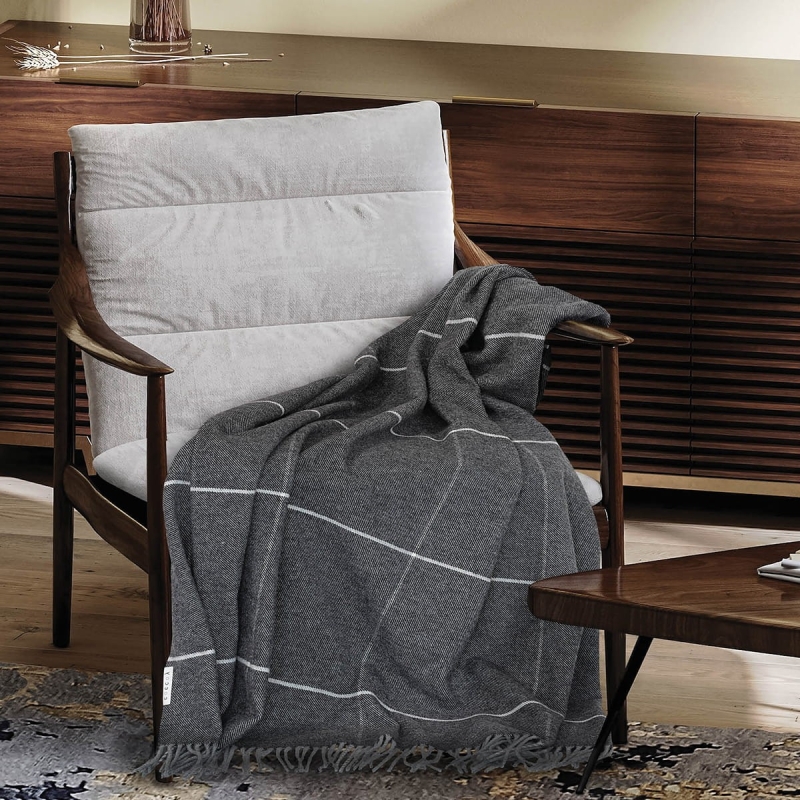 Tartan plaid merinos wool Coccoy 130x180 cm