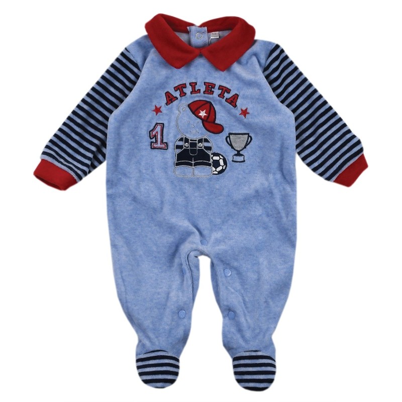 Baby boy bodysuits chenille Les Jolies art. LJ344101GR