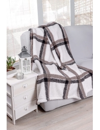 Zurigo - plaid in pile con borsa in feltro 130x160 cm