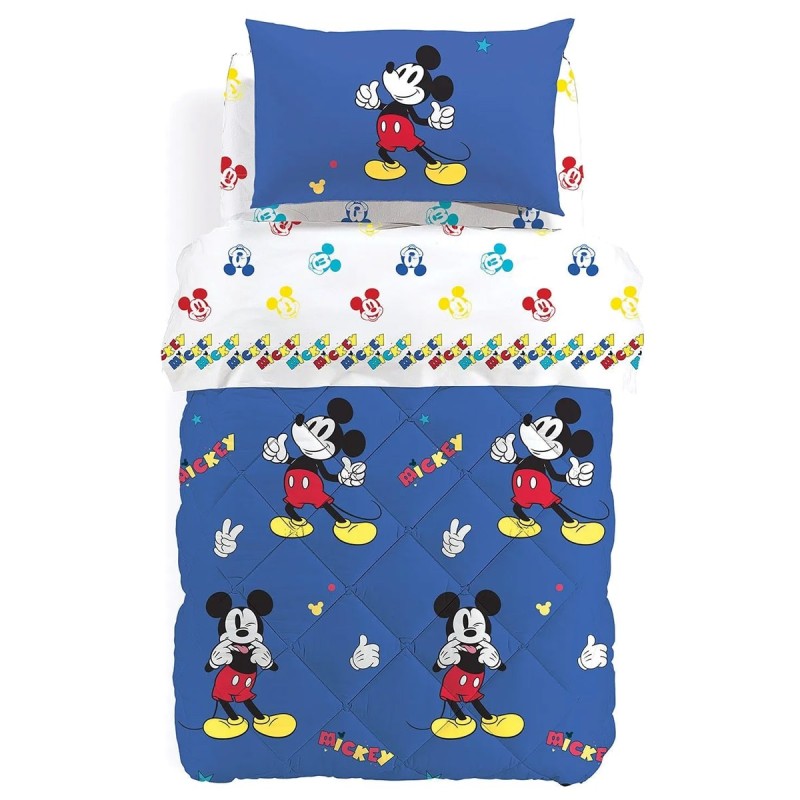 Mickey Retro' - Quilt comforter Disney Caleffi single bed size