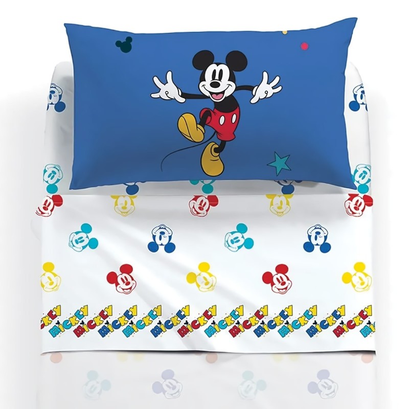 Mickey Retro' - Single bed sheet set Disney Caleffi