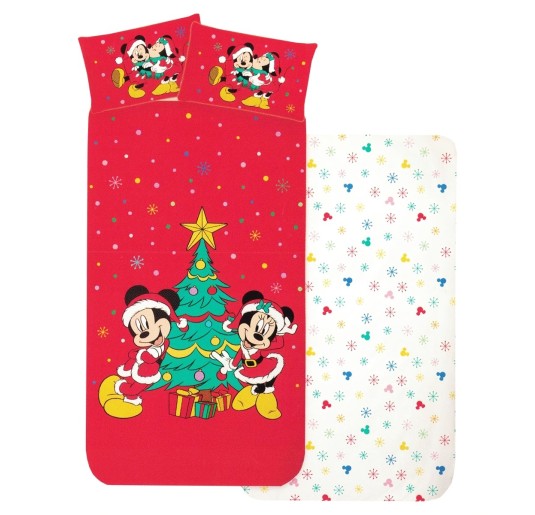 Mickey & Minnie - Christmas single bed sheet Disney 524903 2