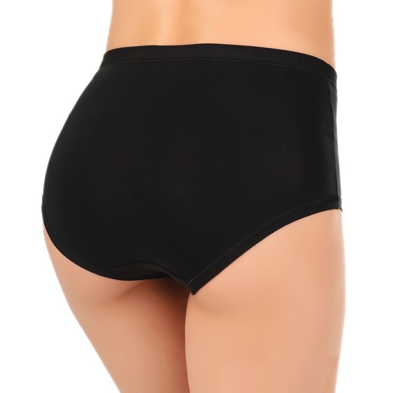 Set di 3 slip culotte fianco alto con pizzo by Jadea art. 534