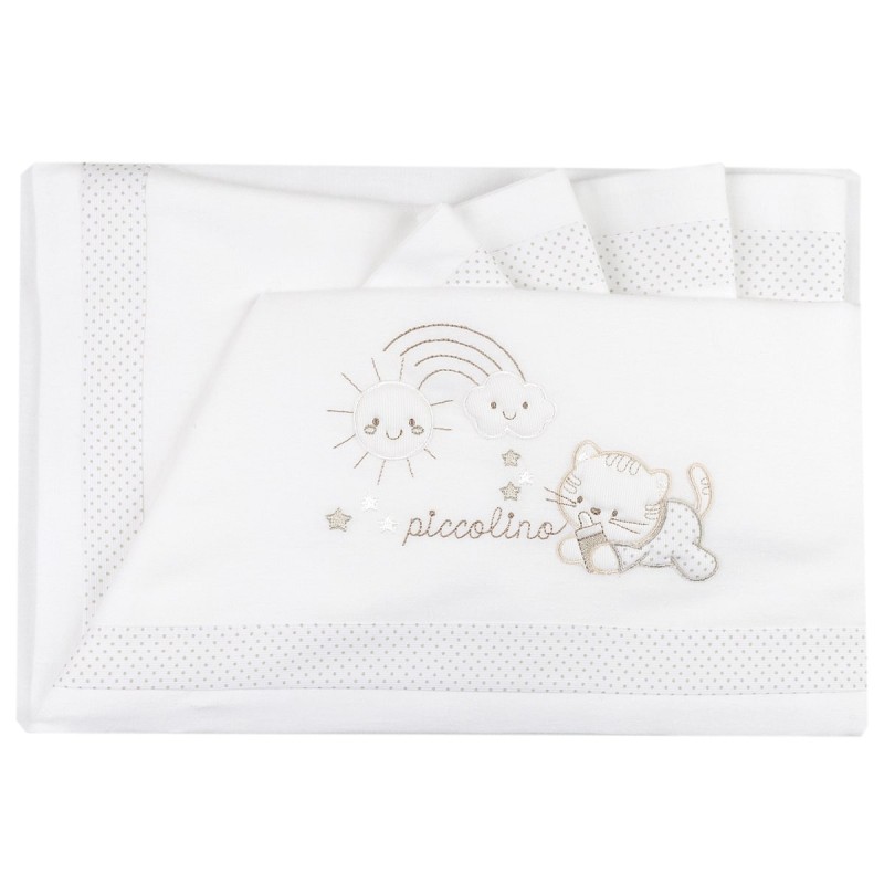 Flannel cradle bed sheet set by Fiorellino FLC45404GR