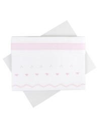 Cradle sheet set embroidered by hand LC45336RR