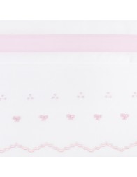 Cradle sheet set embroidered by hand LC45336RR