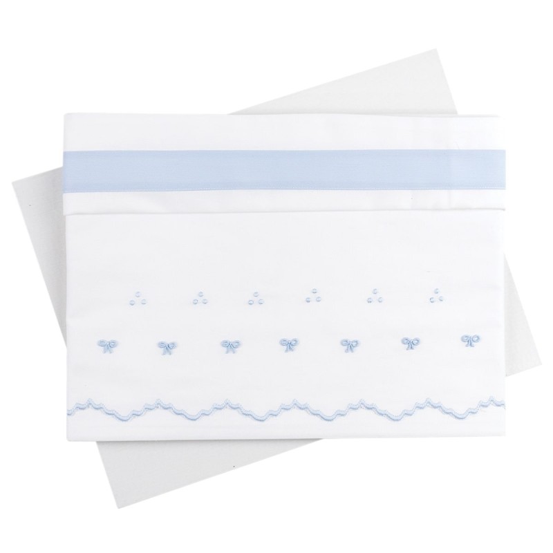 Cradle sheet set embroidered by hand LC45336AZ