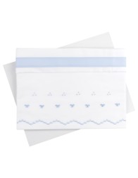 Cradle sheet set embroidered by hand LC45336AZ